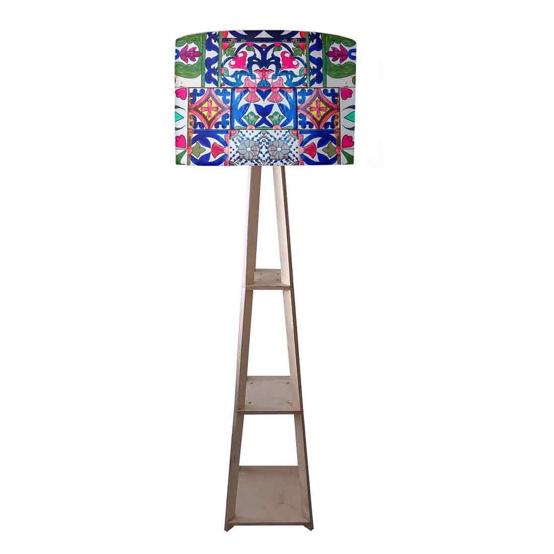 Modern Floor Lamps For Living Room - Retro Pattern Nutcase