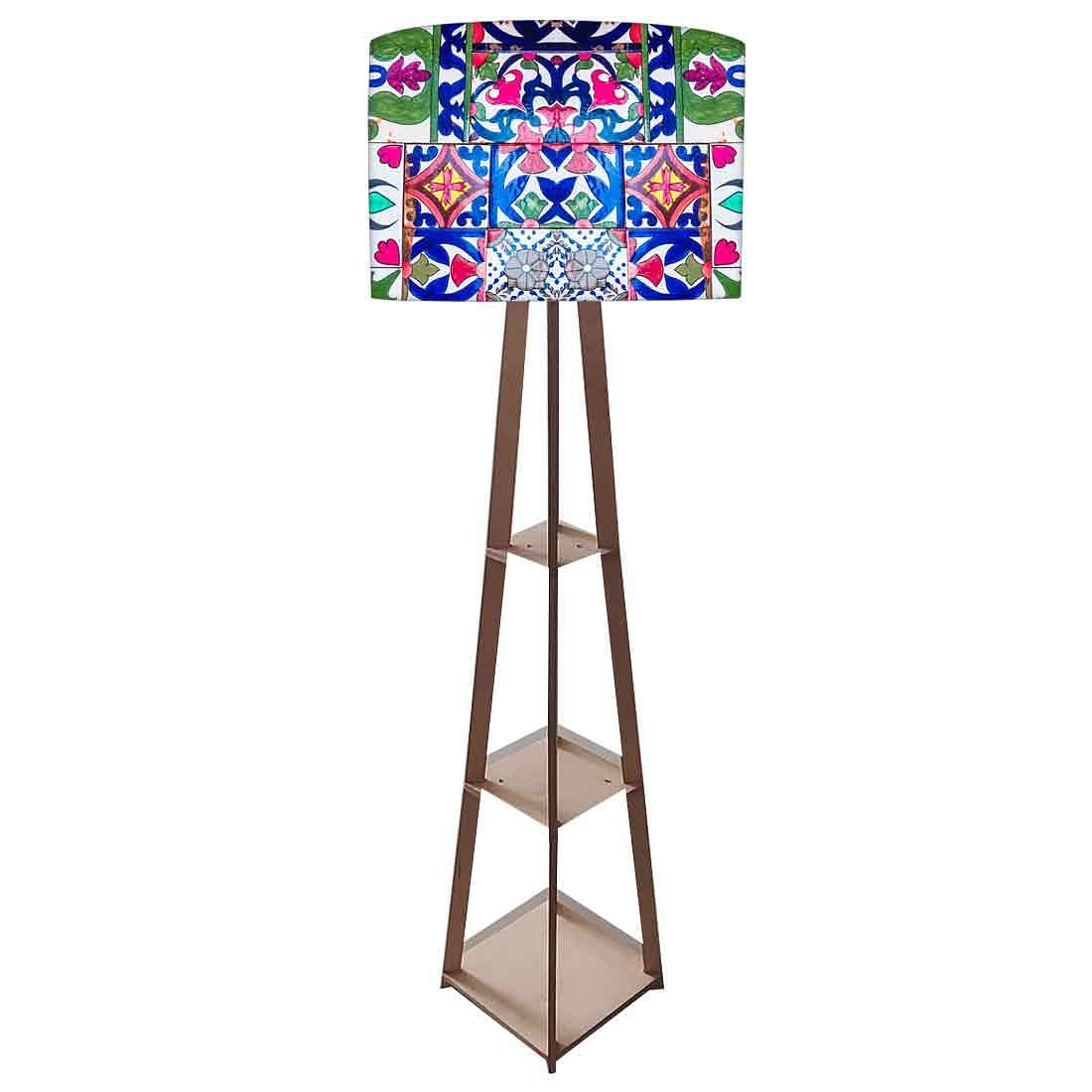 Modern Floor Lamps For Living Room - Retro Pattern Nutcase