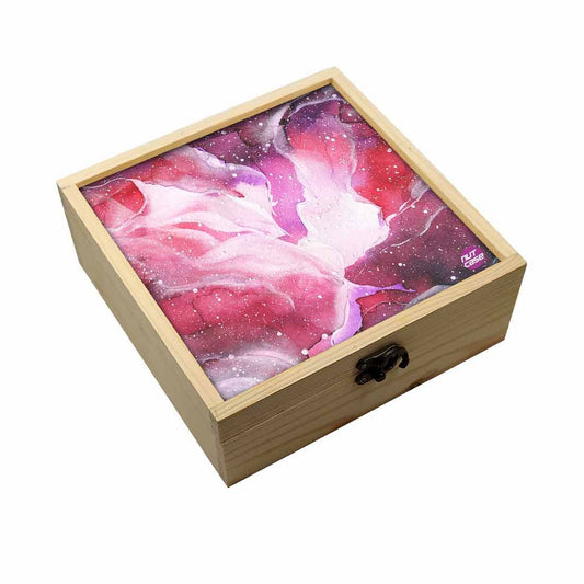 Jewellery Box Makepup Organizer -  Space Pink Watercolor Nutcase