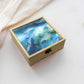 Jewellery Box Makepup Organizer -  Space Dark Blue Watercolor Nutcase