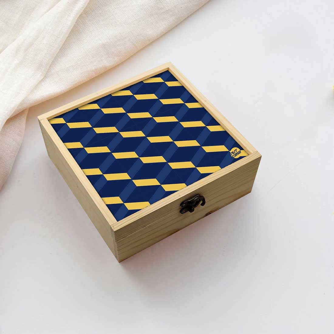 Jewellery Box Makepup Organizer -  Hexa Pattern Nutcase