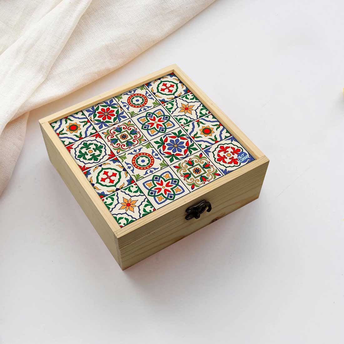 Jewellery Box Makepup Organizer -  Talavera Mexican Style Nutcase