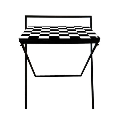 Folding Computer Table WFH Work Desk for Bedroom-Chess Nutcase