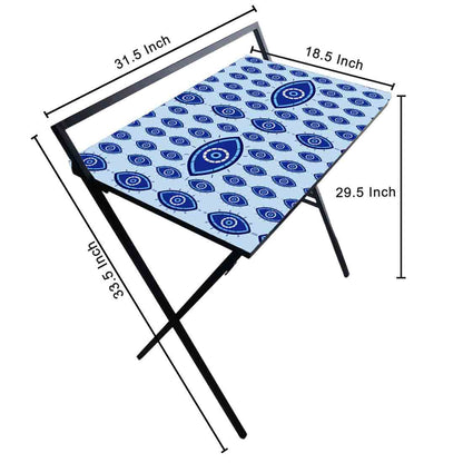 Designer Folding Study Table for Laptop Computer Desk -  Evil Eye Protector Nutcase