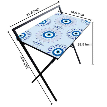 Designer Folding Study Table for Laptop Computer Desk -  Evil Eye Protector Nutcase