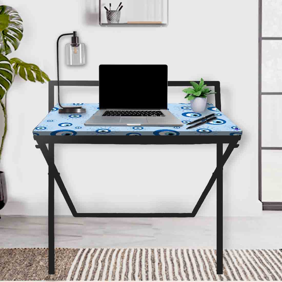 Designer Folding Study Table for Laptop Computer Desk -  Evil Eye Protector Nutcase