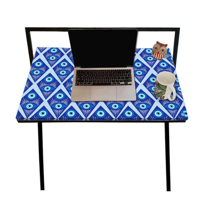 Foldable Study Table for Computer Desk Work From Home -  Evil Eye Protector Nutcase