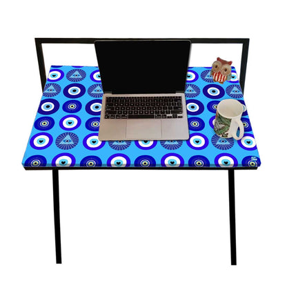 Foldable Study Table for Computer Desk Work From Home -  Evil Eye Protector Nutcase