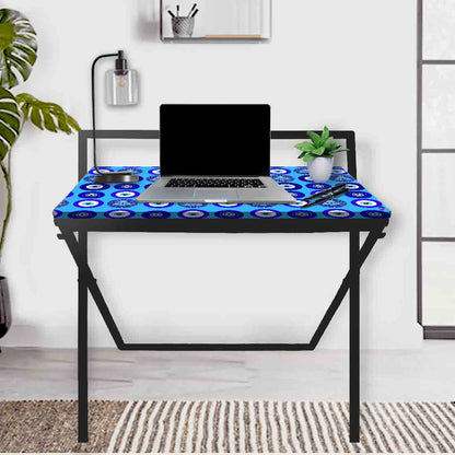 Foldable Study Table for Computer Desk Work From Home -  Evil Eye Protector Nutcase