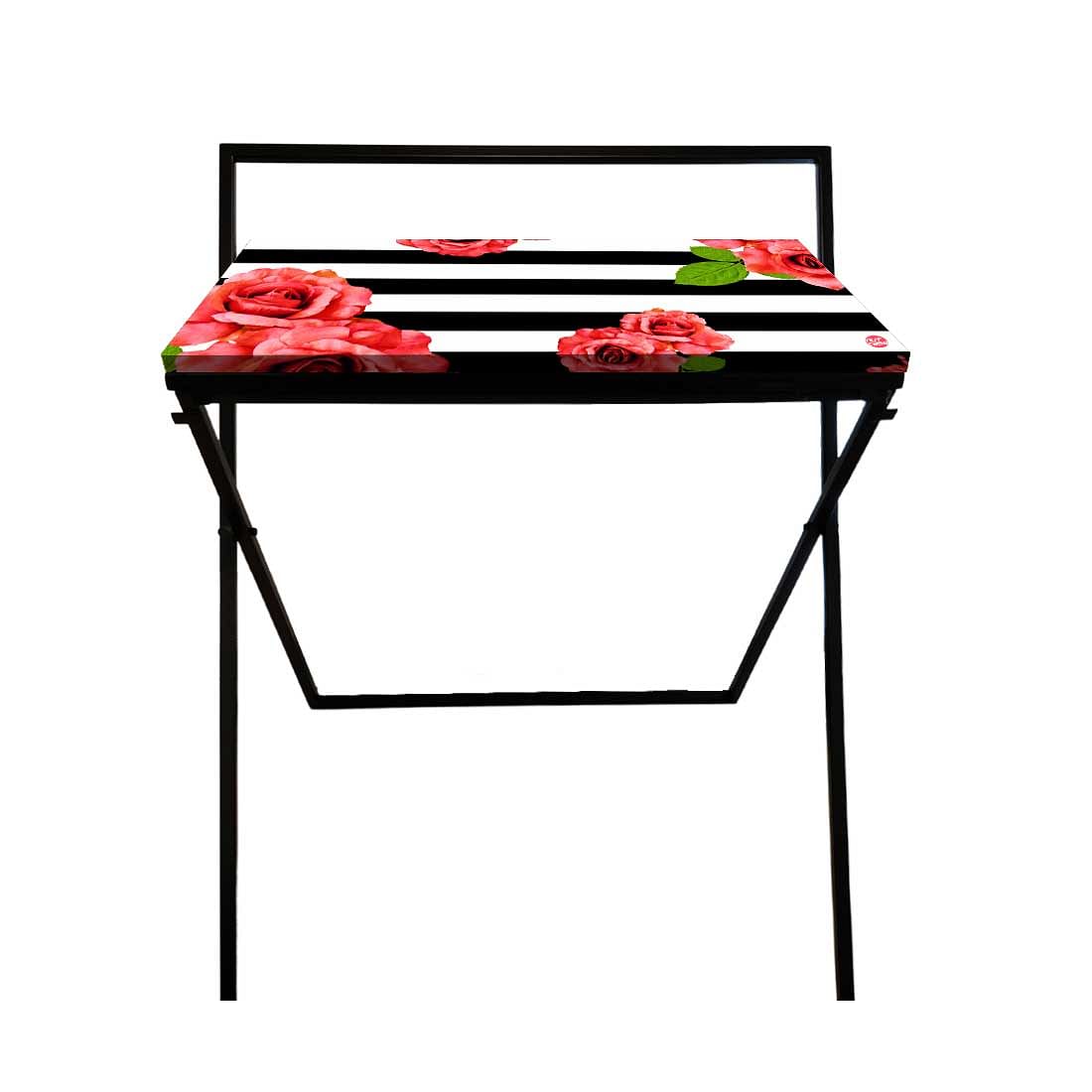 Best Foldable Computer Desk for Work From Home - Floral Stripes Nutcase