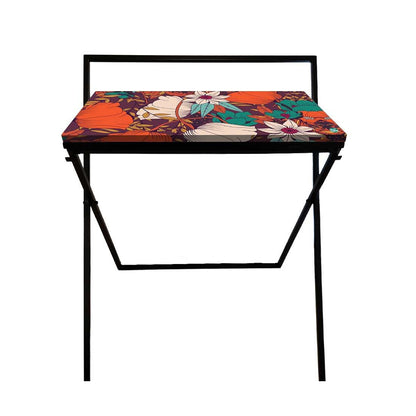 Foldable Work from Home Table for Study Writing Desk - Elegance Autumn Nutcase