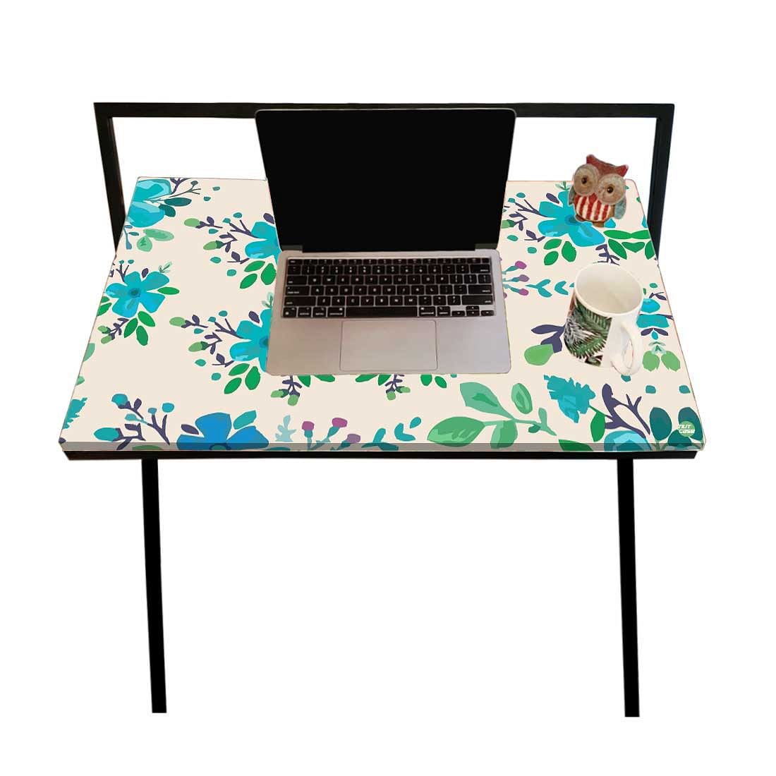 Foldable Small Study Desk Laptop Work Table for Home Bedroom-Floral Nutcase