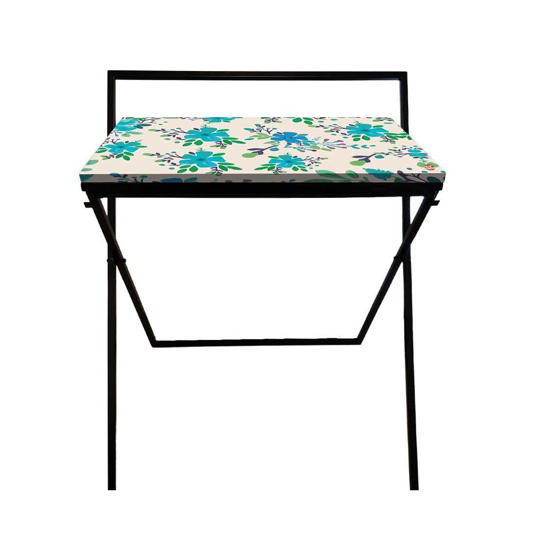 Foldable Small Study Desk Laptop Work Table for Home Bedroom-Floral Nutcase