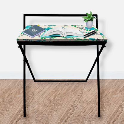 Foldable Small Study Desk Laptop Work Table for Home Bedroom-Floral Nutcase
