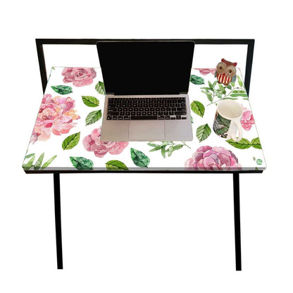 Portable Study Table Foldable Work Desk for Home-Cute Floral Nutcase
