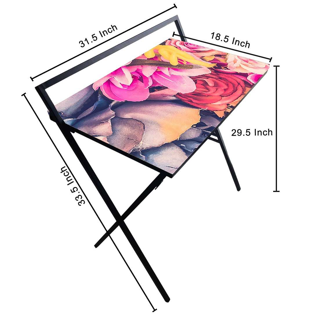 Nutcase Foldable Work Desk Laptop Study Table - Purple Floral Nutcase