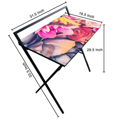 Nutcase Foldable Work Desk Laptop Study Table - Purple Floral Nutcase