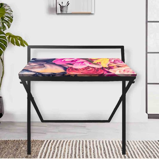 Nutcase Foldable Work Desk Laptop Study Table - Purple Floral Nutcase