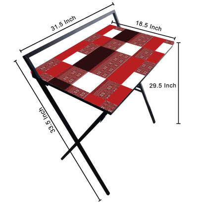Foldable Small Study Table for WFH Desk - Colorful Nutcase