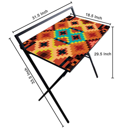 Foldable Small Study Table for WFH Desk - Colorful Nutcase