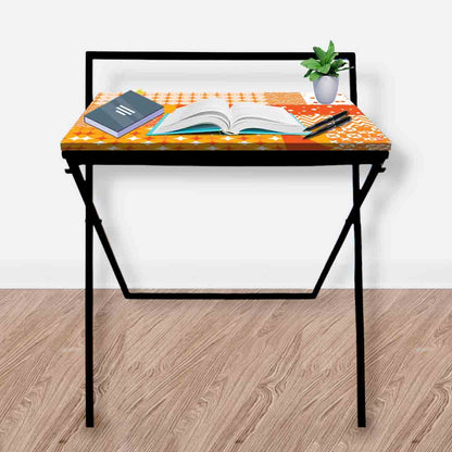 Foldable Small Study Table for WFH Desk - Colorful Nutcase