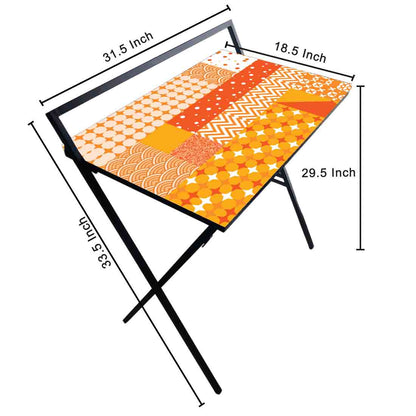 Foldable Small Study Table for WFH Desk - Colorful Nutcase