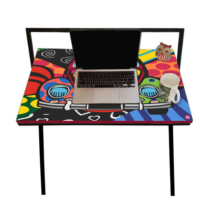 Folding Study Table for Laptop Work Desk - Quirky Designs Nutcase