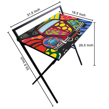 Folding Study Table for Laptop Work Desk - Quirky Designs Nutcase