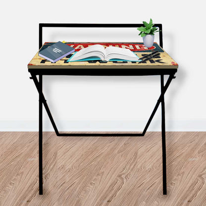 Folding Study Table for Laptop Work Desk - Quirky Designs Nutcase