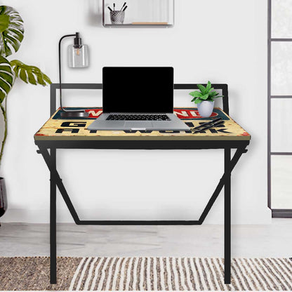 Folding Study Table for Laptop Work Desk - Quirky Designs Nutcase