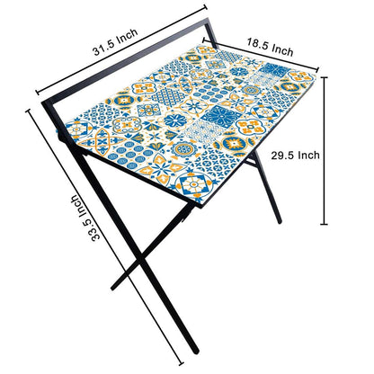 Work from Home Computer Table Study Desk for Bedroom - Spanish Nutcase
