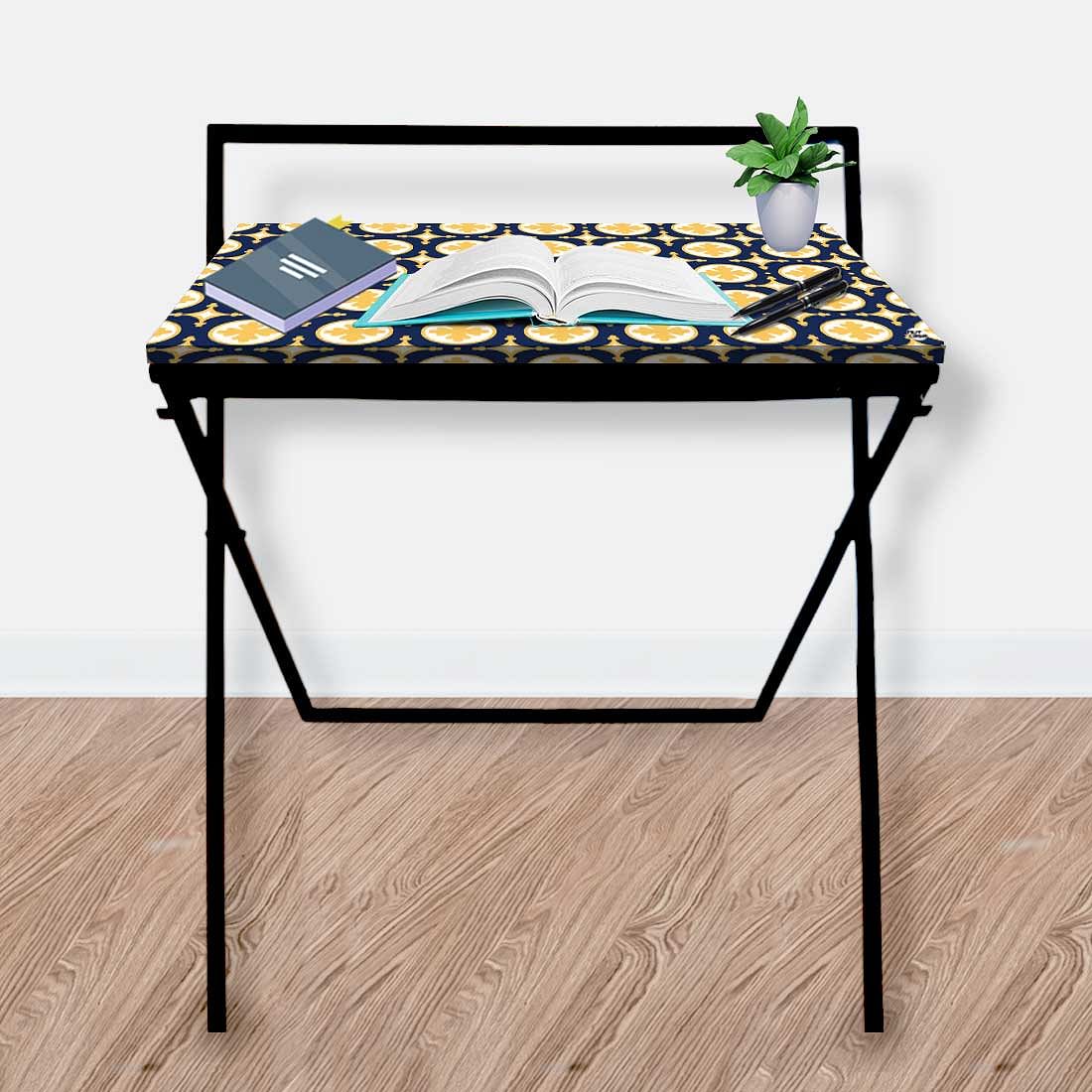 Foldable Table for Office Work at Home - Elegance Spanish Nutcase