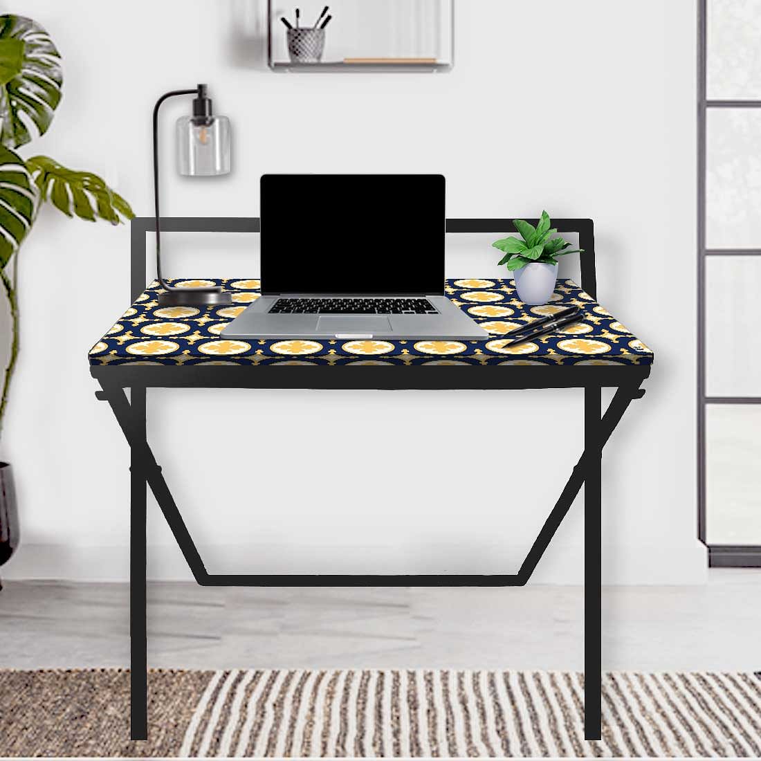 Foldable Table for Office Work at Home - Elegance Spanish Nutcase