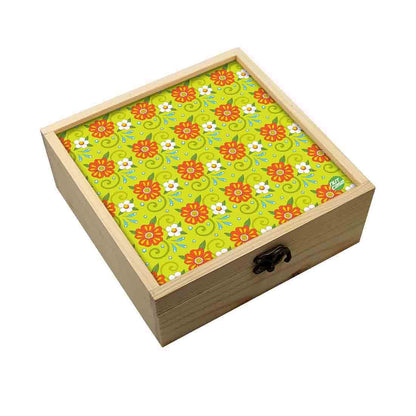 Jewellery Box Wooden Jewelry Organizer -  Floral Summer Collection Nutcase