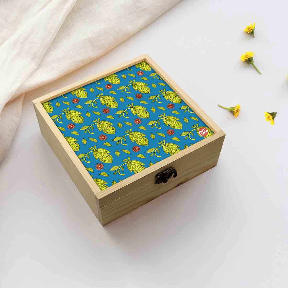 Jewellery Box Wooden Jewelry Organizer -  Floral Spring Collection Nutcase