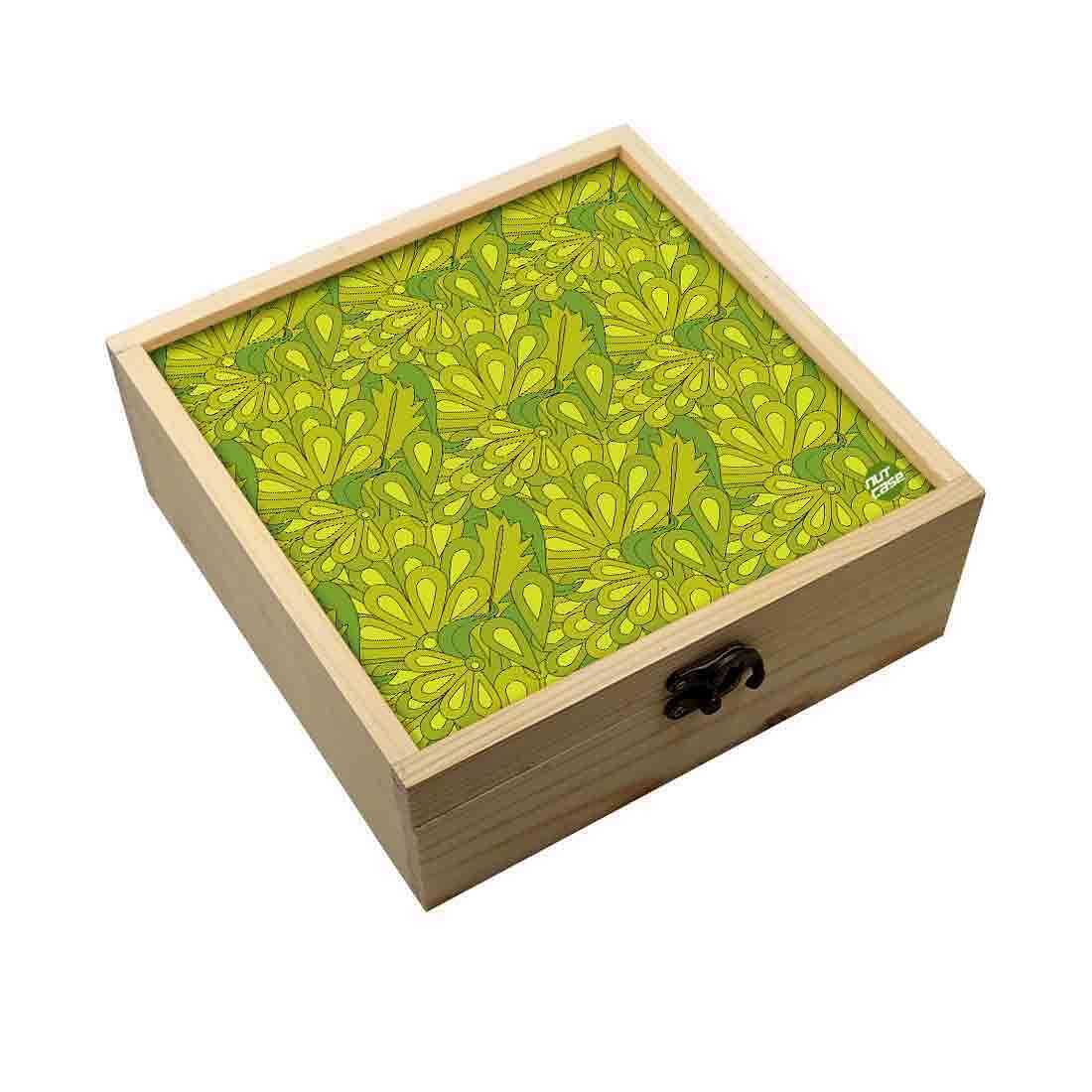 Jewellery Box Wooden Jewelry Organizer -  Green Spring Summer Collection Nutcase