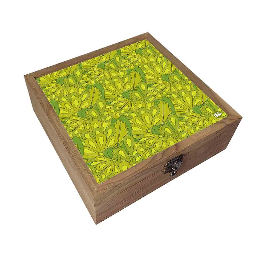 Nutcase Jewellery Organisers Storage Box Wooden - Unique Gifts -Green Spring Summer Collection Nutcase