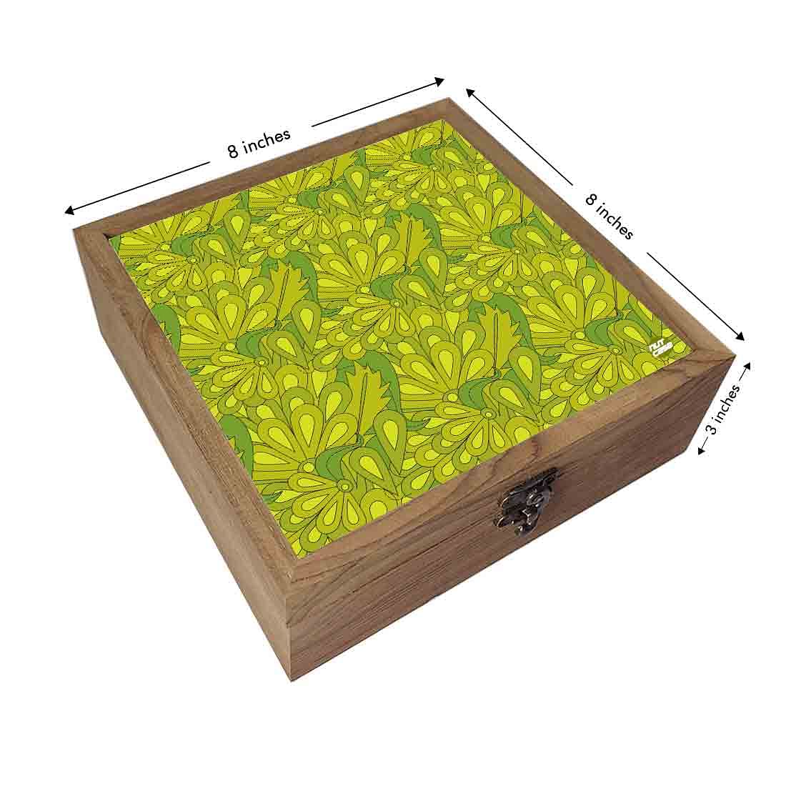 Nutcase Jewellery Organisers Storage Box Wooden - Unique Gifts -Green Spring Summer Collection Nutcase