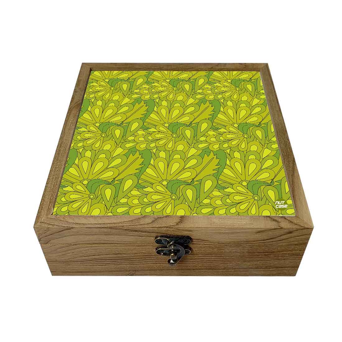 Nutcase Jewellery Organisers Storage Box Wooden - Unique Gifts -Green Spring Summer Collection Nutcase