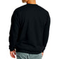 Black Oversized Sweatshirt Men With Full Sleeves Relaxed Fit - ABHI