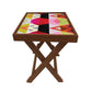 Nutcase Folding Side Table for Clock - Teak Wood -Design Nutcase