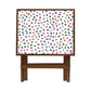 Folding Side Table Bed - Teak Wood - Cute Dots Nutcase