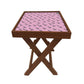 Folding Side Table for Clock - Teak Wood -Correct Nutcase