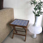 Wooden Folding Simple Bedside Table Home Decor - Purple