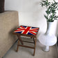 Folding Side Table - Teak Wood -British Flag
