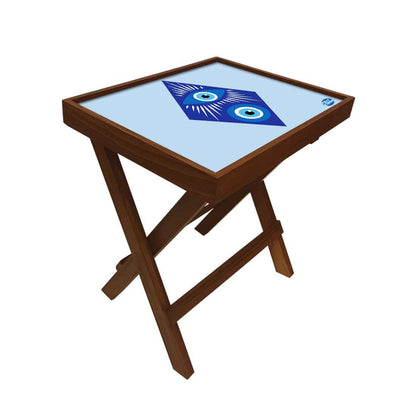 Designer Folding Side Table for Sofa Bedroom Living Room - Evil Eye Protector Nutcase