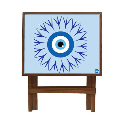 Wooden Folding  Side Table for Sofa Bedroom Living Room - Evil Eye Protector Nutcase