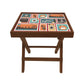 Folding Side Table - Teak Wood - Express Coffee Nutcase