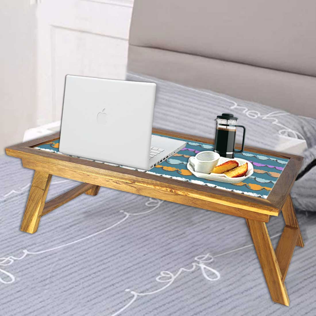 Folding Breakfast Serving Bed Tray For Home Nutcase