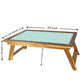 Nutcase Folding Laptop Table For Home Bed Lapdesk Breakfast Table Foldable Teak Wooden Study Desk - Pattern Circle Nutcase